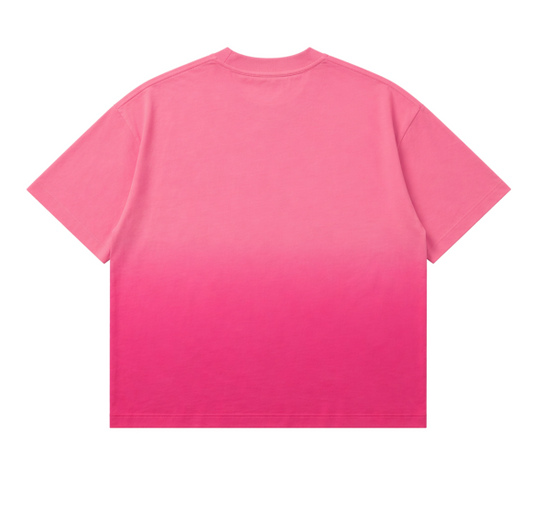 UNTIL I BUY A GUN (Pink Sunfade Ombré Wash Boxy Fit)