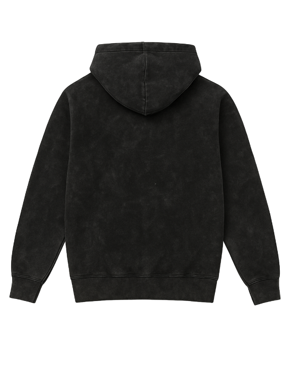 Black Stone Wash Premium Unisex Hoodie