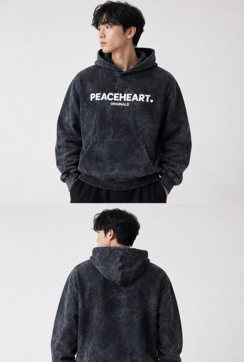 Black Stone Wash Premium Unisex Hoodie