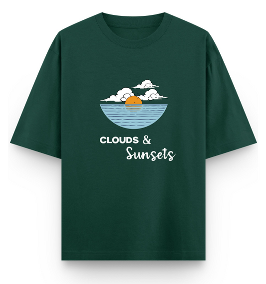 CLOUDS AND SUNSETS(BOTTLE GREEN)