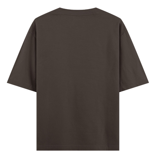 ESSENTIALS (Coffee Oversized T-Shirt)