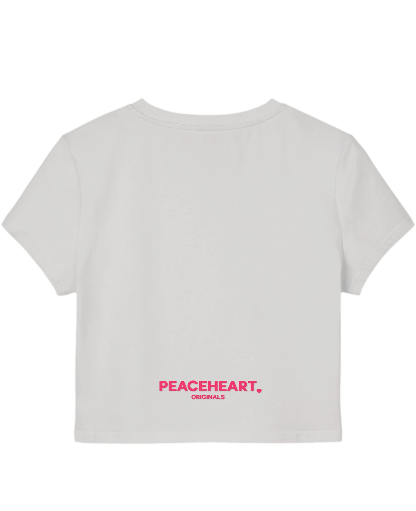 White Baby Tee Back Design
