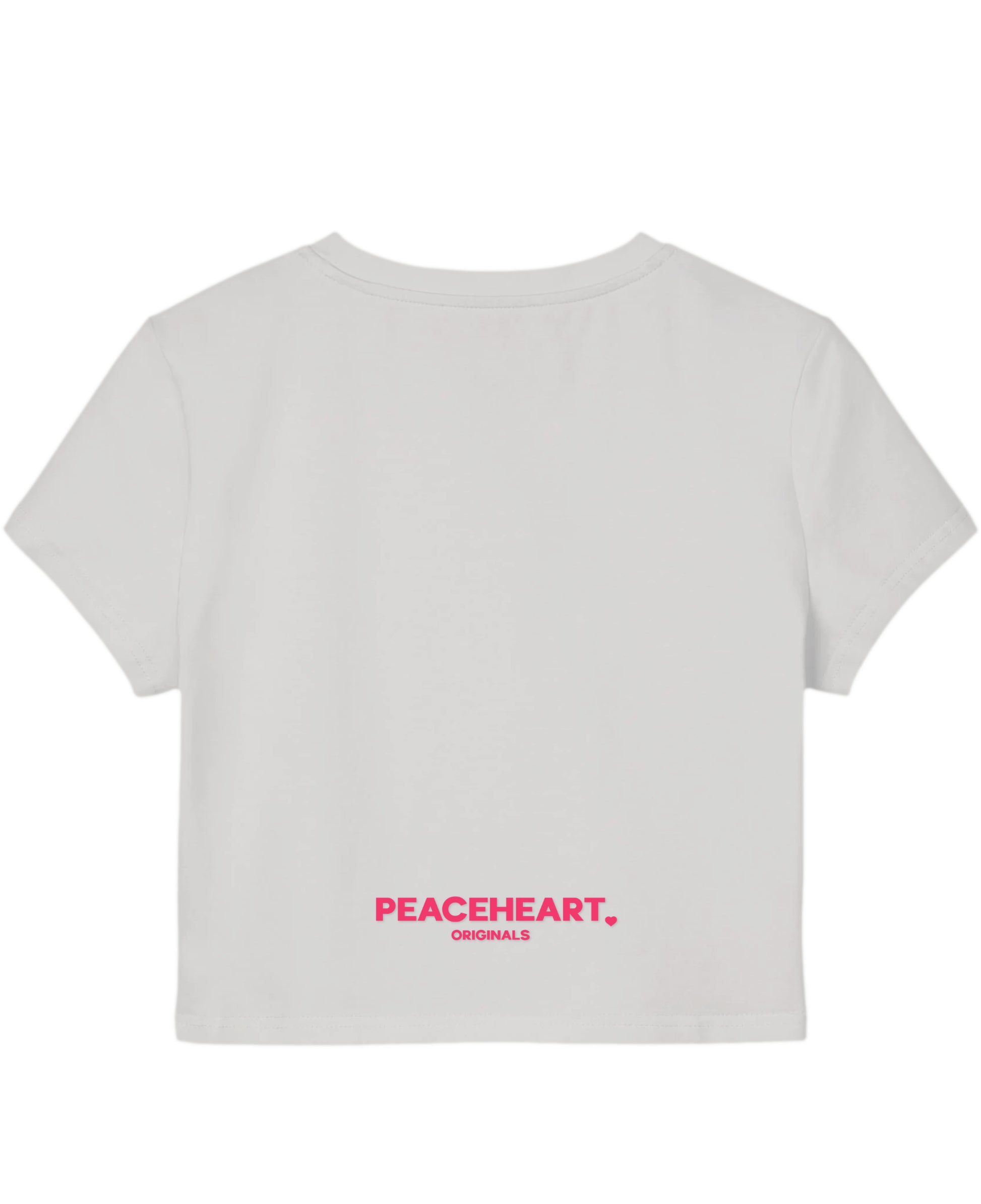 White Baby Tee Back Design