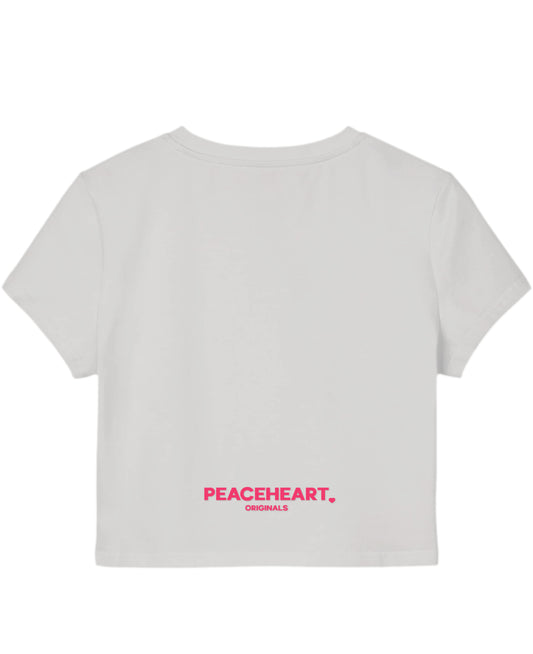 White Baby Tee Back Design