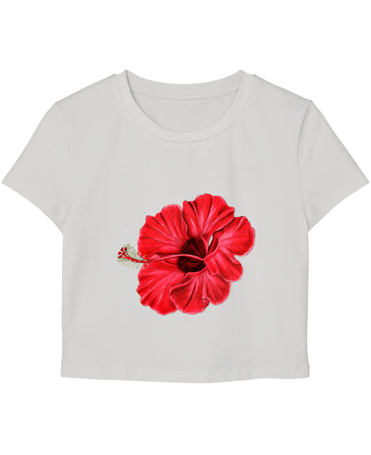 White Baby Tee Front Design